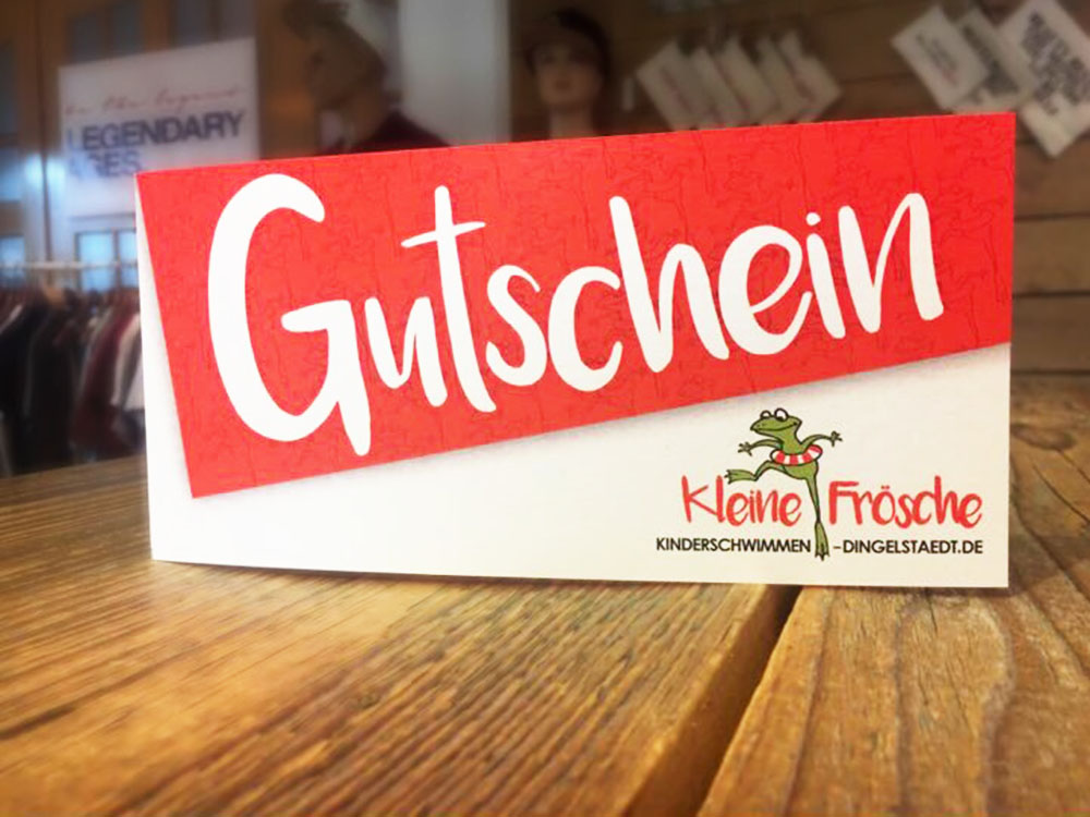 Kinderschwimmen Gutschein zu Weihnachten